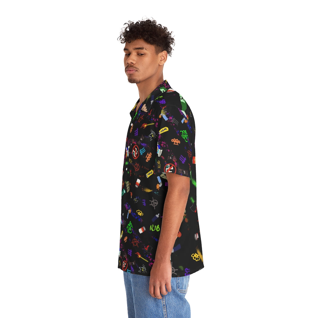 ANTIFAshion Men's Hawaiian Shirt (AOP)