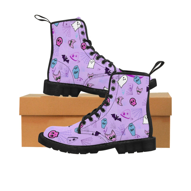 Spooky cute Women's Canvas Boots