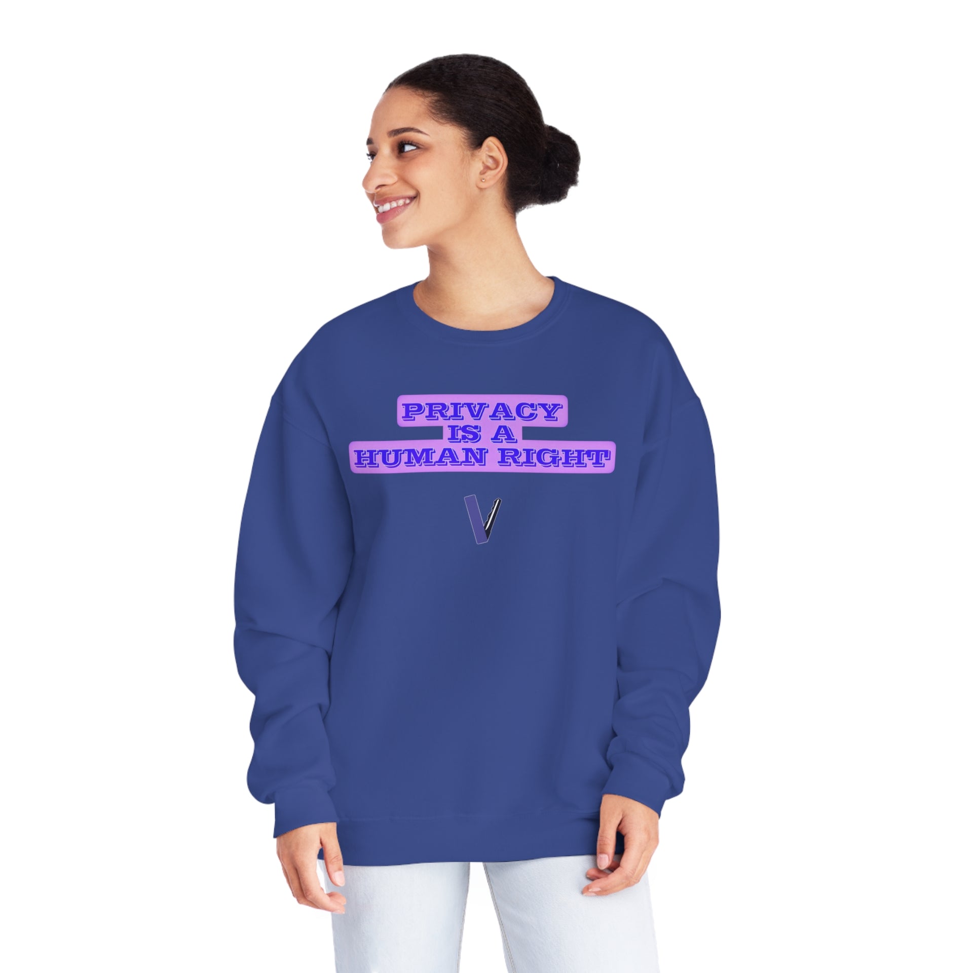 Privacy is a human right Unisex NuBlend® Crewneck Sweatshirt