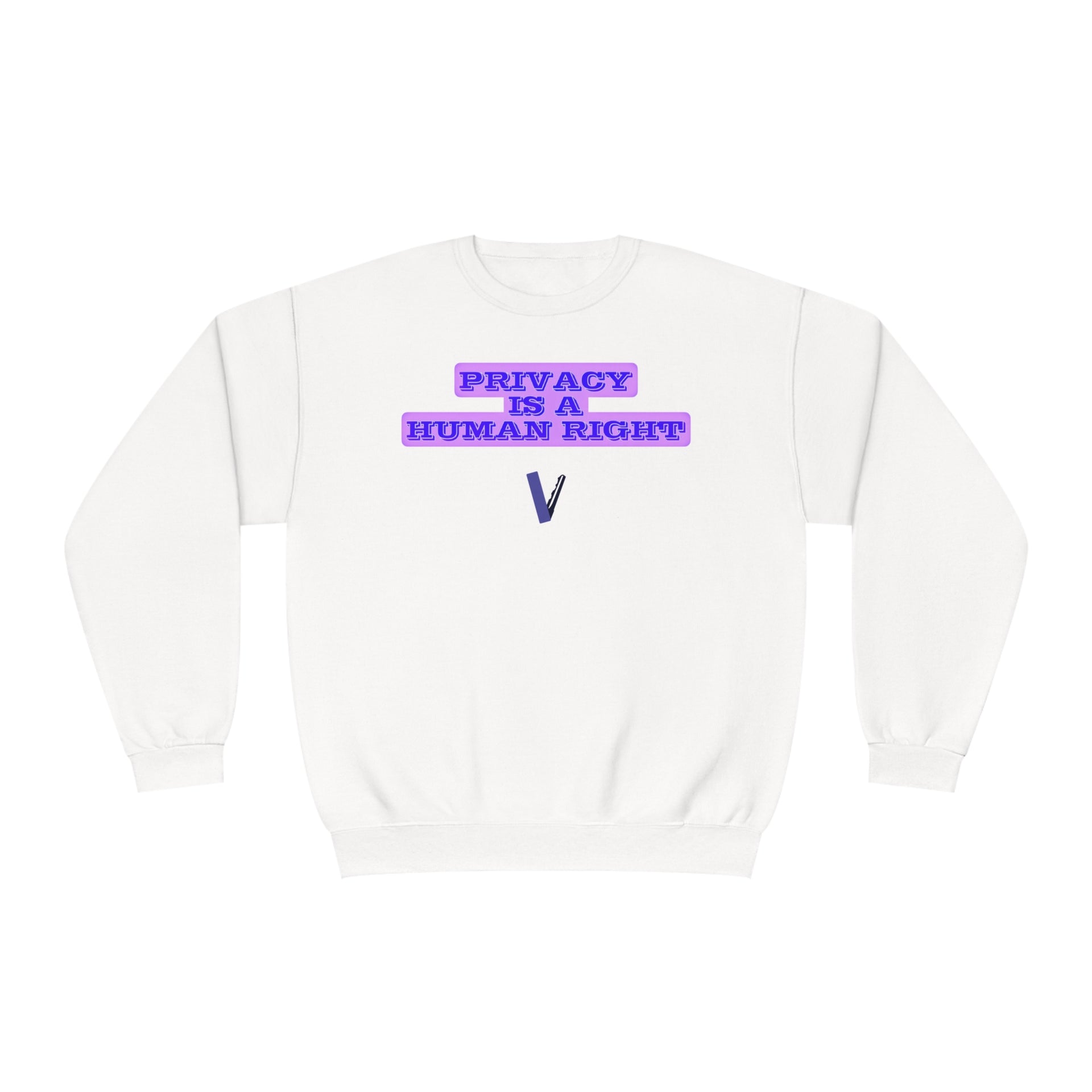 Privacy is a human right Unisex NuBlend® Crewneck Sweatshirt
