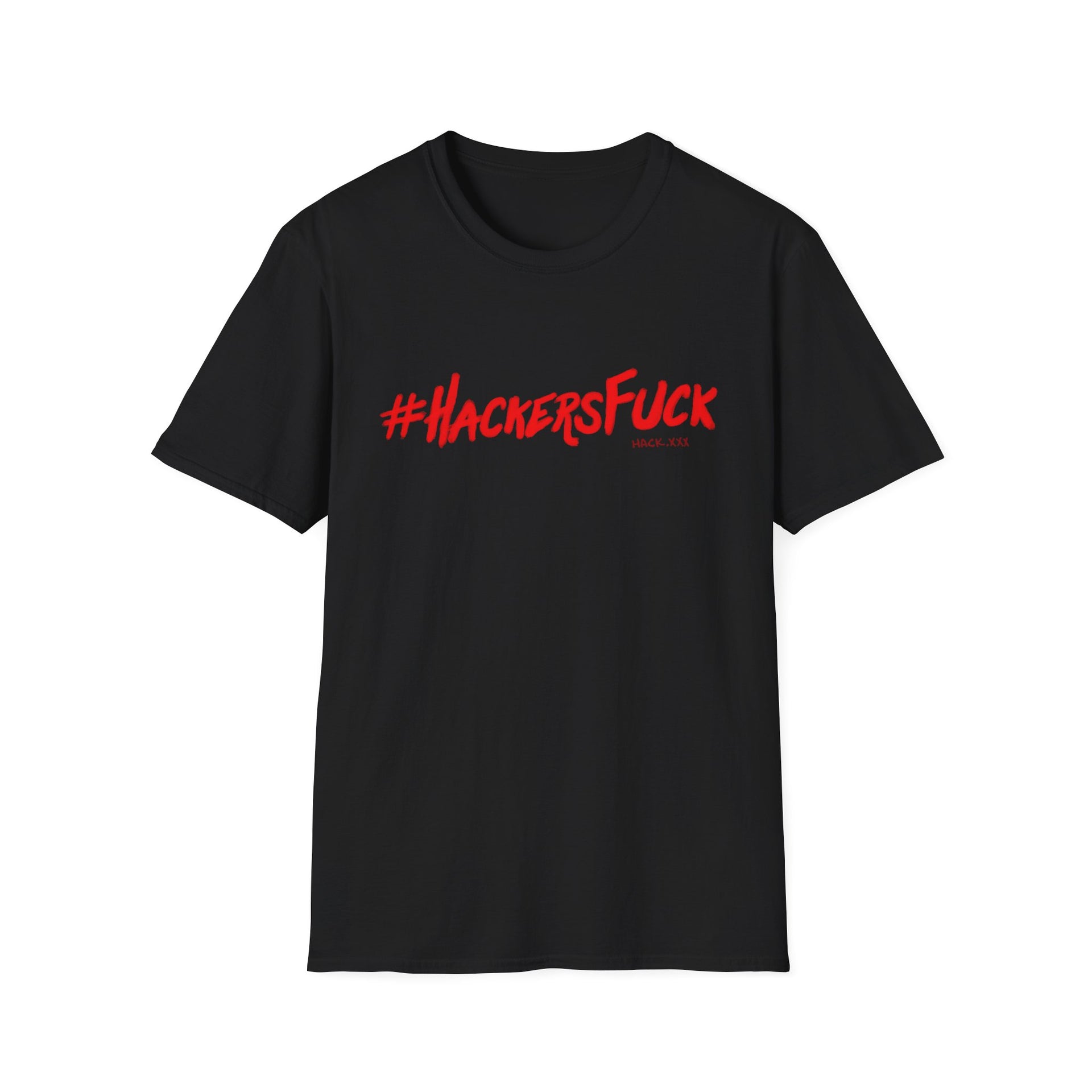 Hashtag hackers suck Unisex Softstyle T-Shirt
