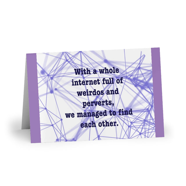 Internet friends Greeting Cards (1 or 10-pcs)