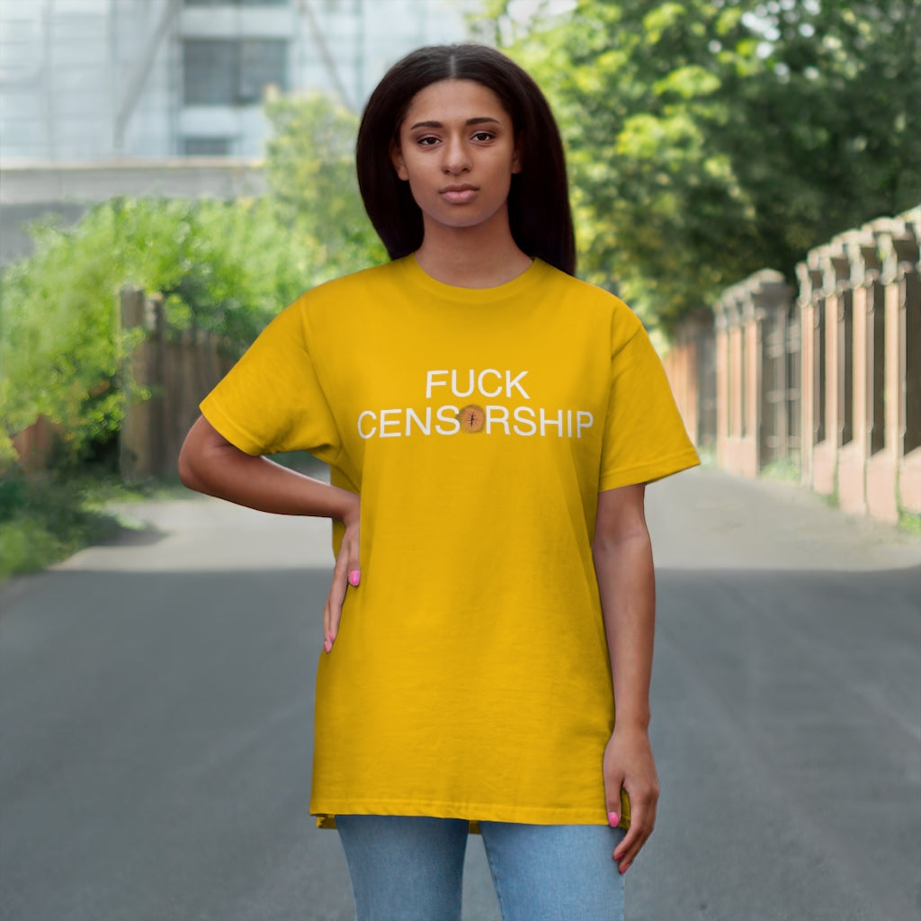 Stop Censoring Buttholes Single Jersey T-shirt
