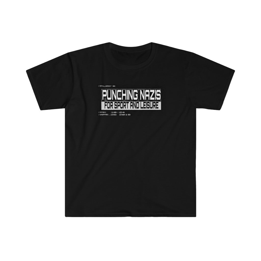 Punching nazis! Unisex Softstyle T-Shirt