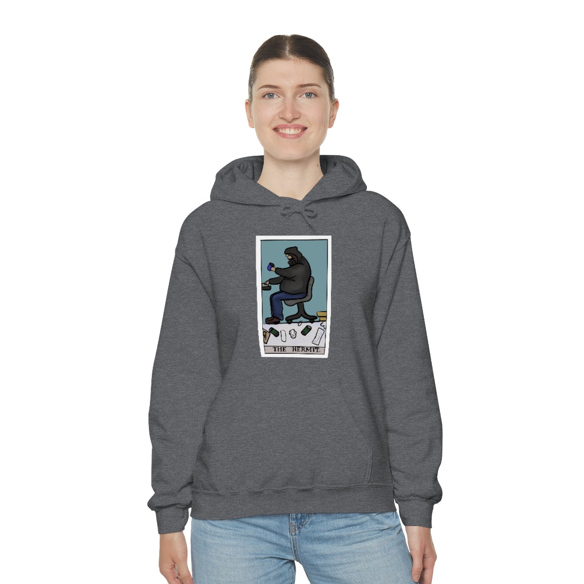 The Hermit Unisex Heavy Hoodie tech tarot