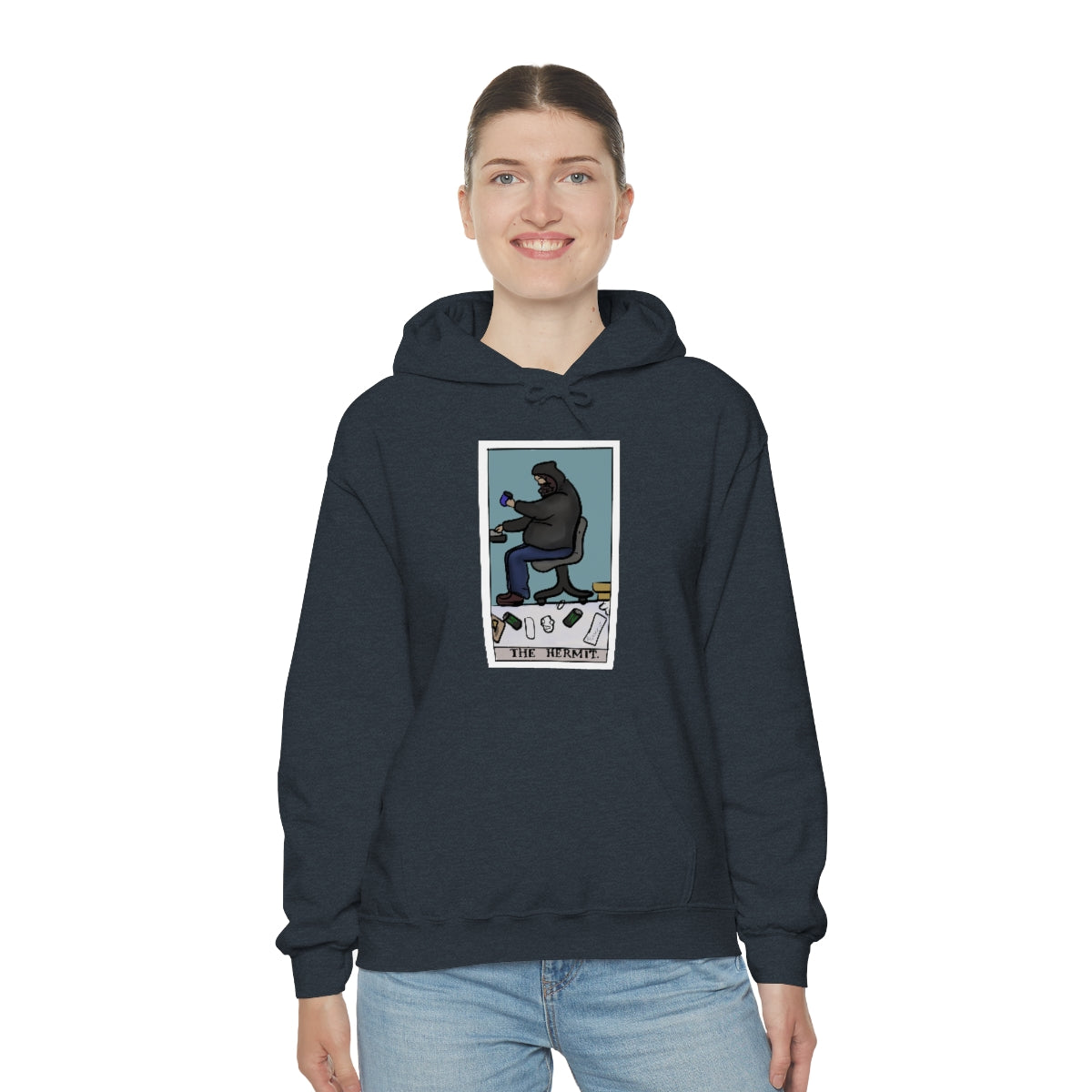The Hermit Unisex Heavy Hoodie tech tarot