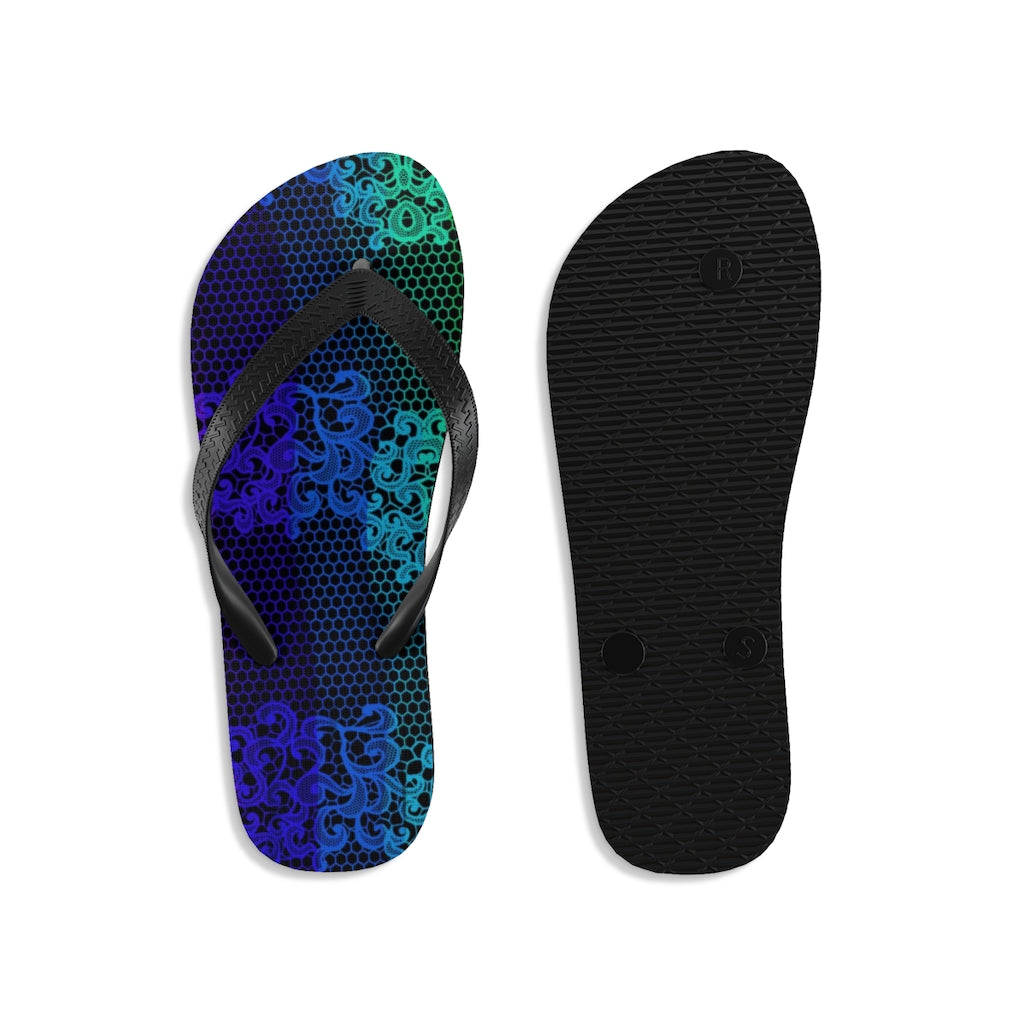 Rainbow Lace Unisex Flip-Flops