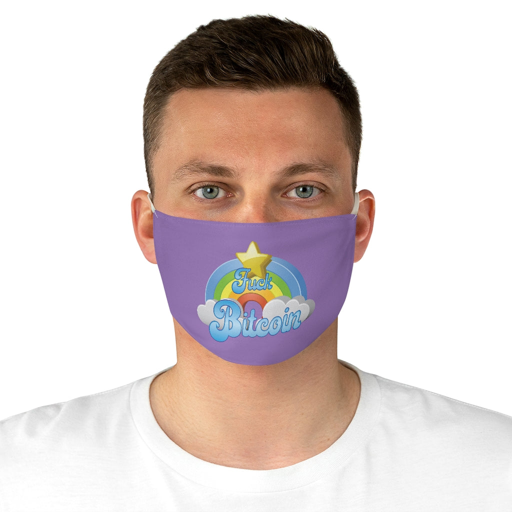 Fuck Bitcoin fabric Face Mask