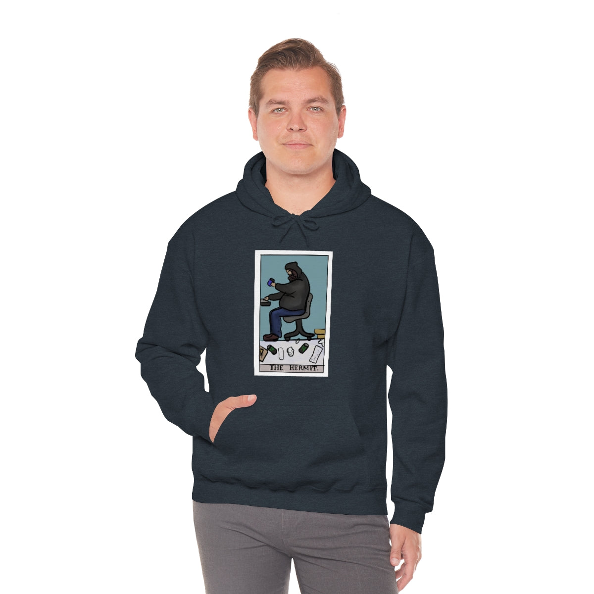 The Hermit Unisex Heavy Hoodie tech tarot
