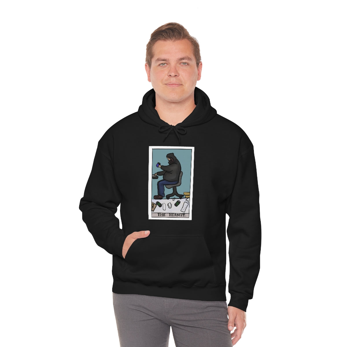 The Hermit Unisex Heavy Hoodie tech tarot