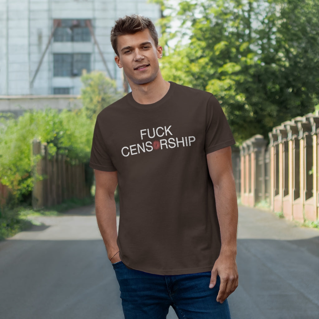 Stop Censoring Buttholes Single Jersey T-shirt