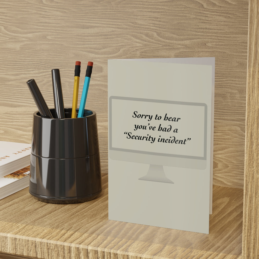 Sorry about the breach Greeting Cards (1 or 10-pcs)