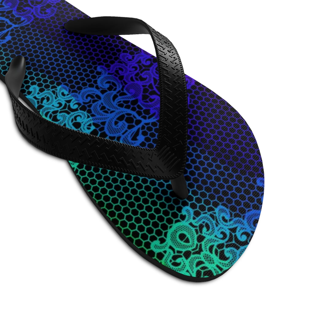 Rainbow Lace Unisex Flip-Flops