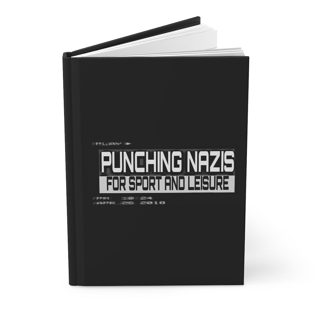Punching Nazis Hardcover Journal Matte