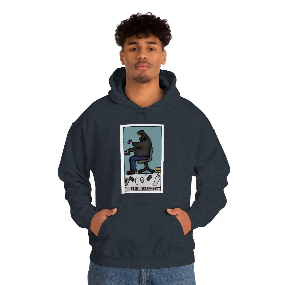 The Hermit Unisex Heavy Hoodie tech tarot