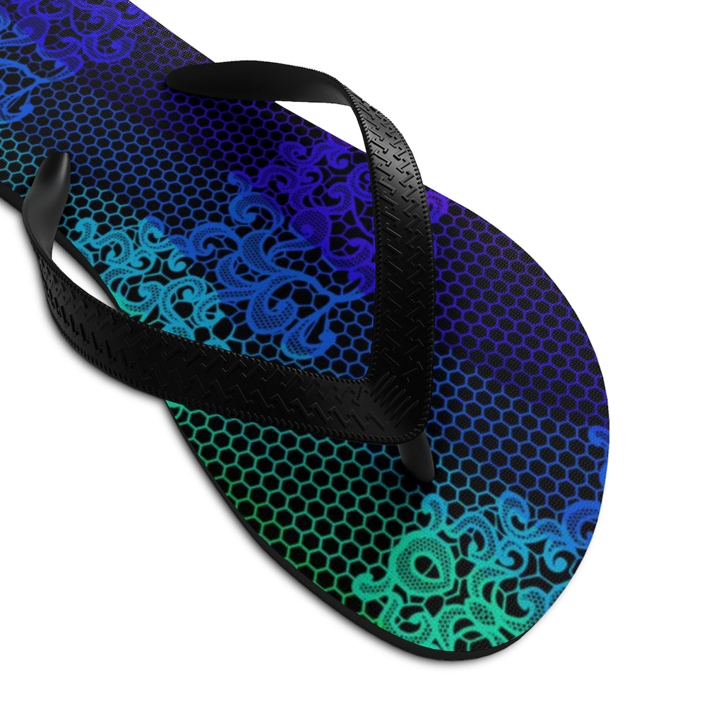 Rainbow Lace Unisex Flip-Flops