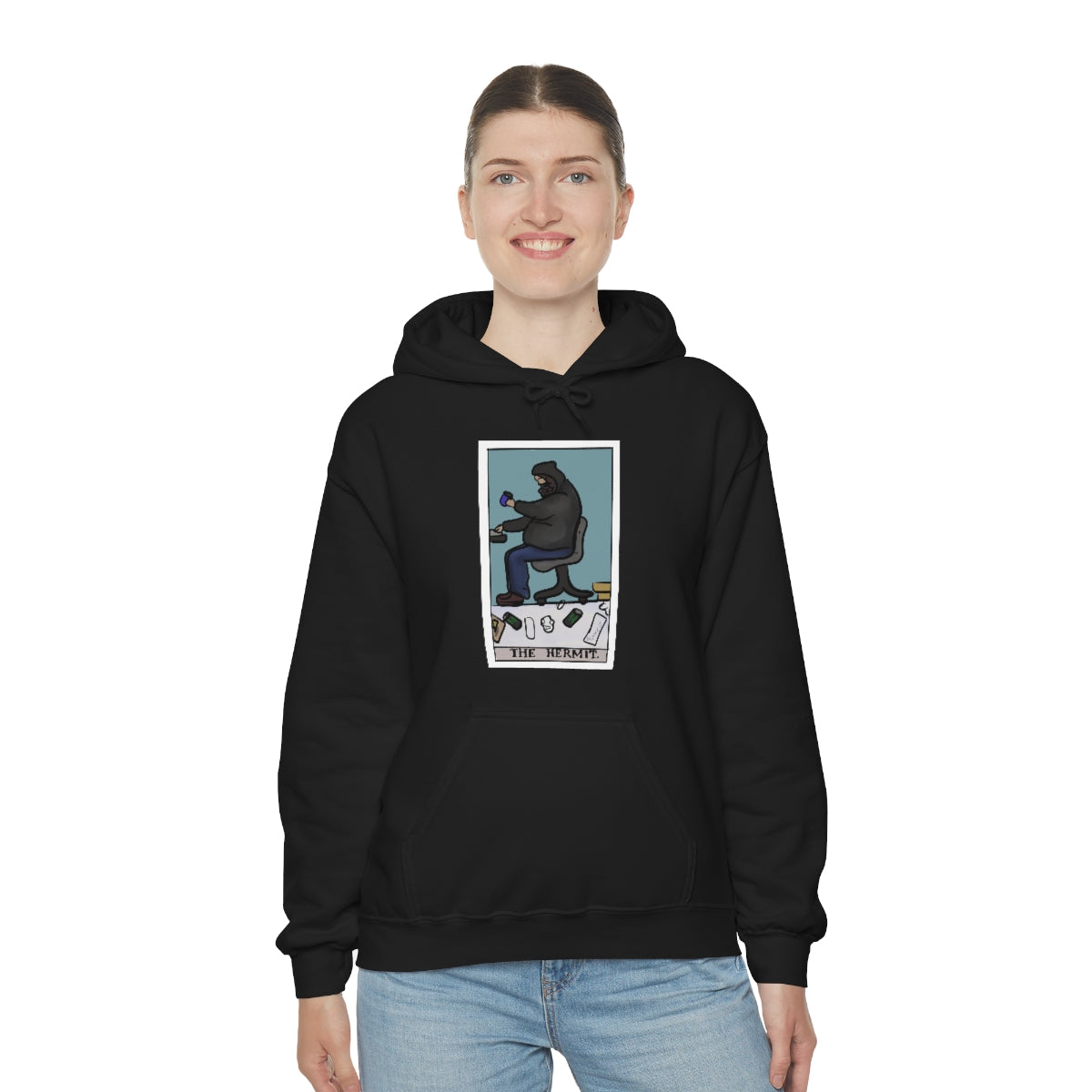 The Hermit Unisex Heavy Hoodie tech tarot