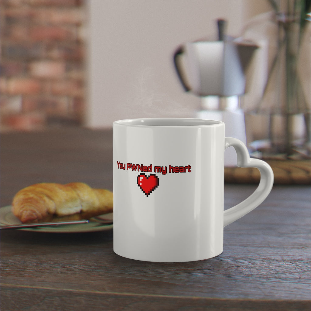 Heart-Shaped Pwned Mug