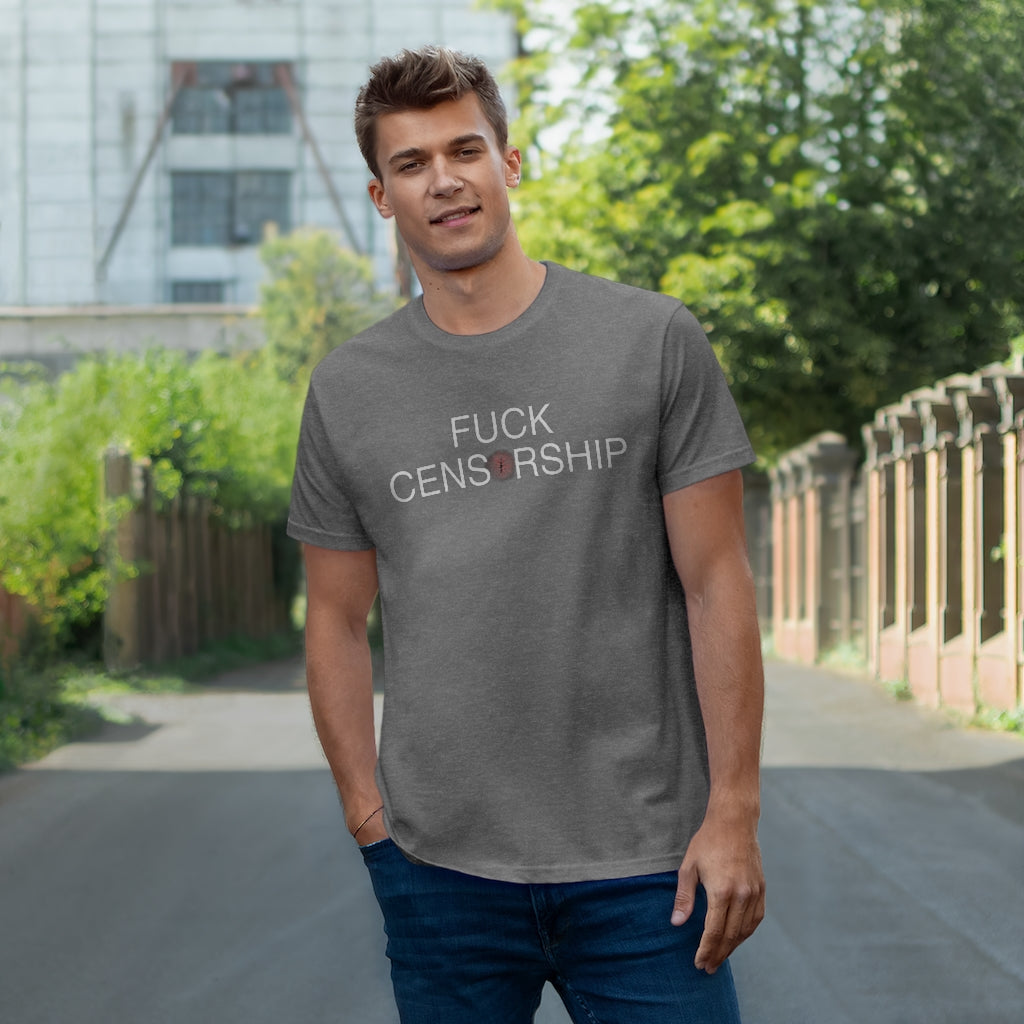 Stop Censoring Buttholes Single Jersey T-shirt
