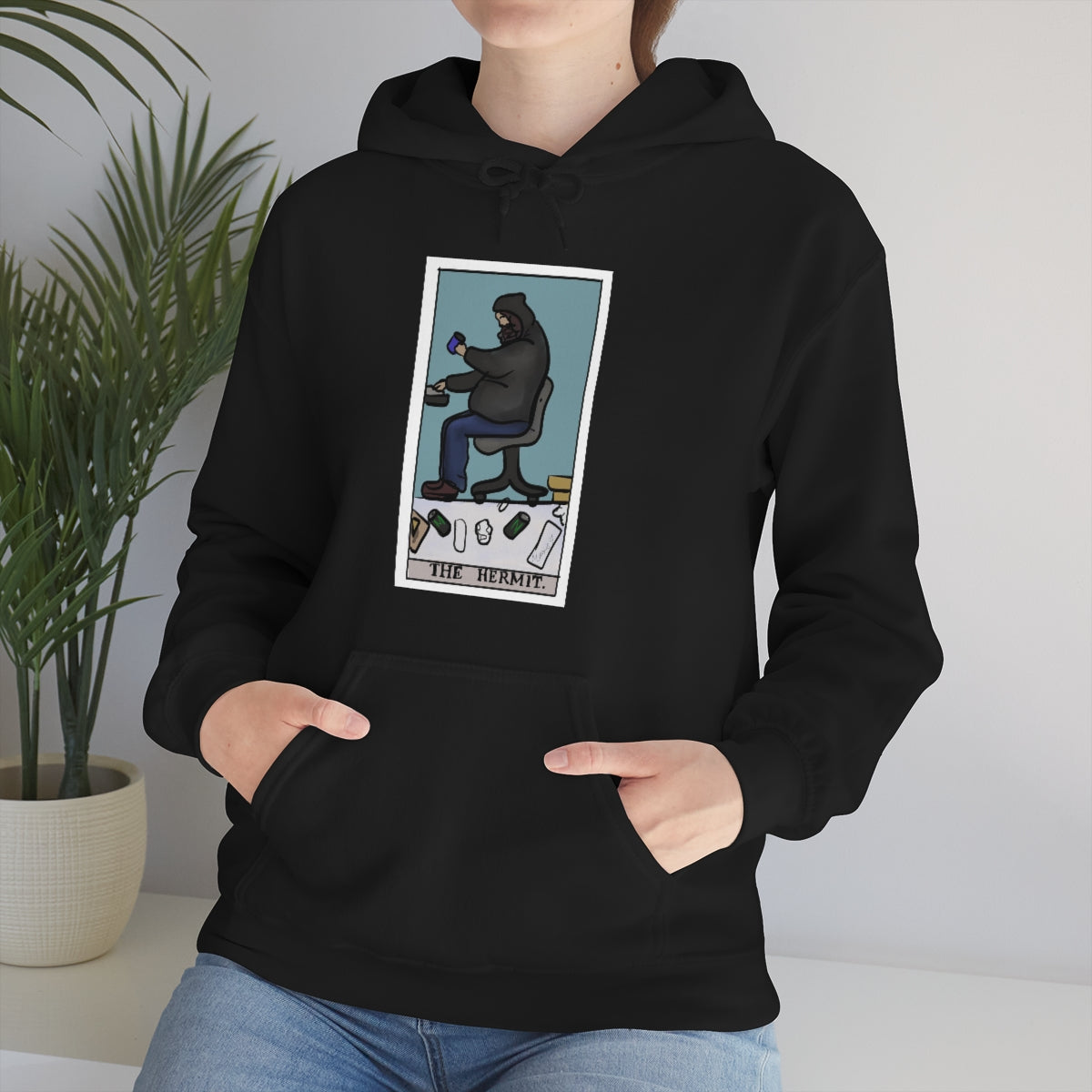 The Hermit Unisex Heavy Hoodie tech tarot