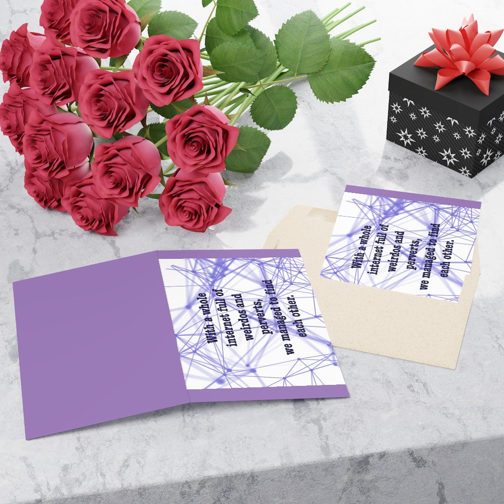 Internet friends Greeting Cards (1 or 10-pcs)