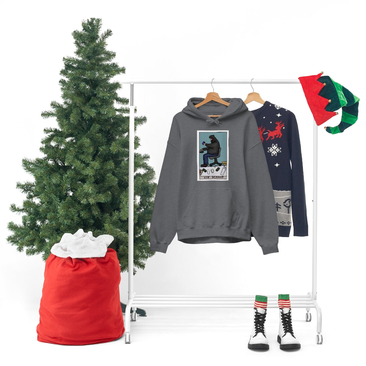 The Hermit Unisex Heavy Hoodie tech tarot