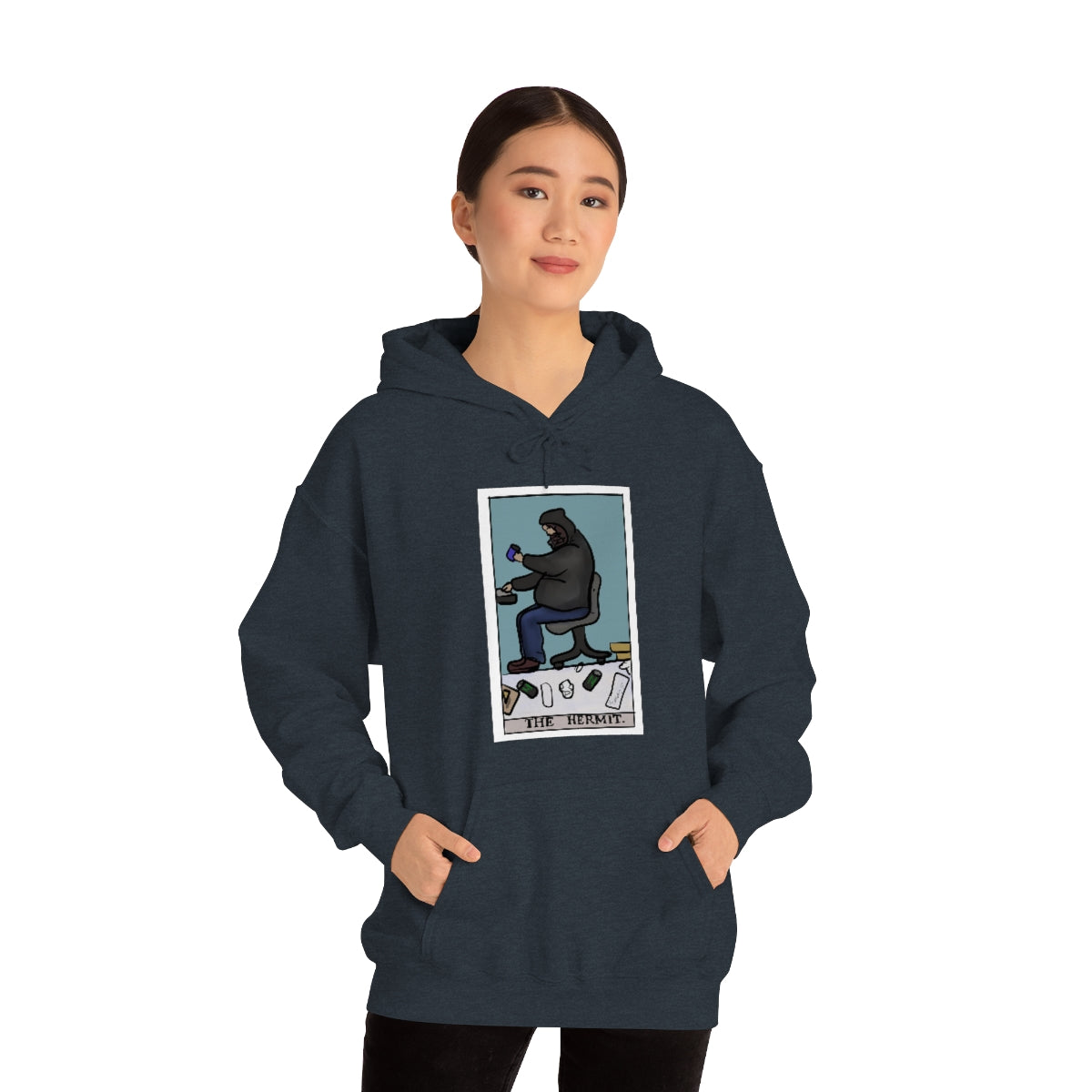 The Hermit Unisex Heavy Hoodie tech tarot