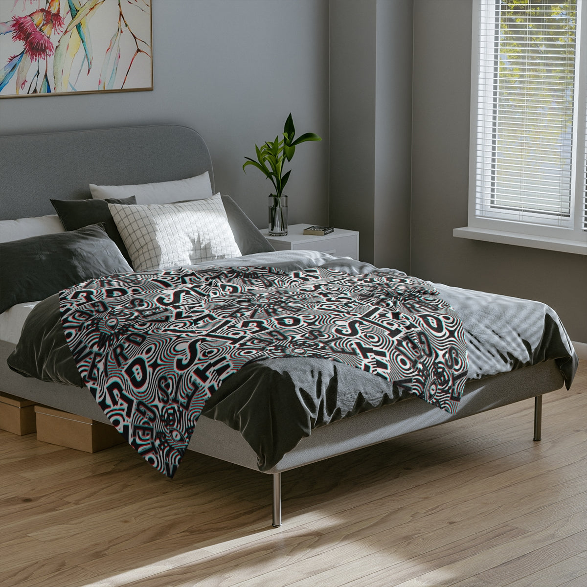 Get weird velveteen Minky Blanket