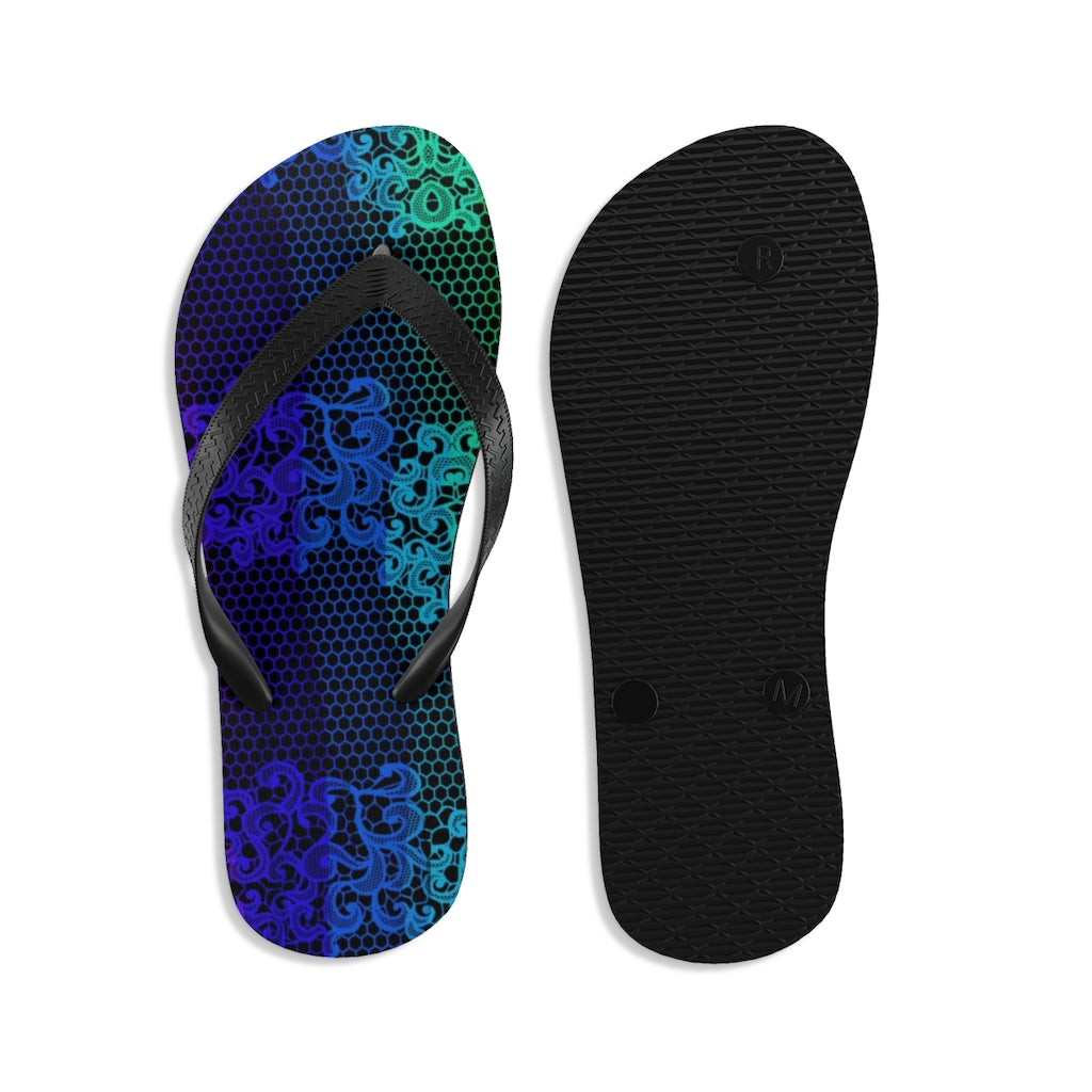 Rainbow Lace Unisex Flip-Flops