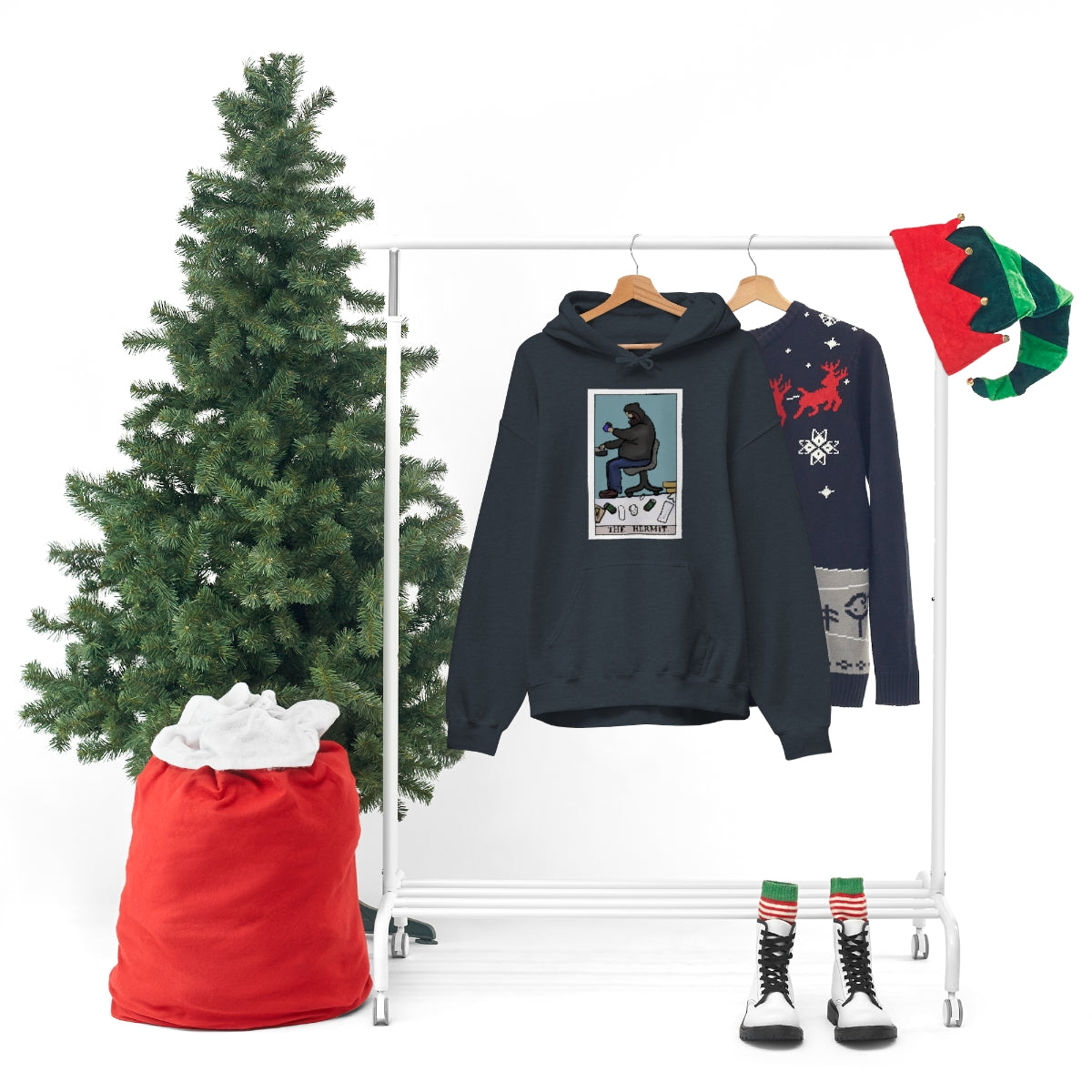 The Hermit Unisex Heavy Hoodie tech tarot