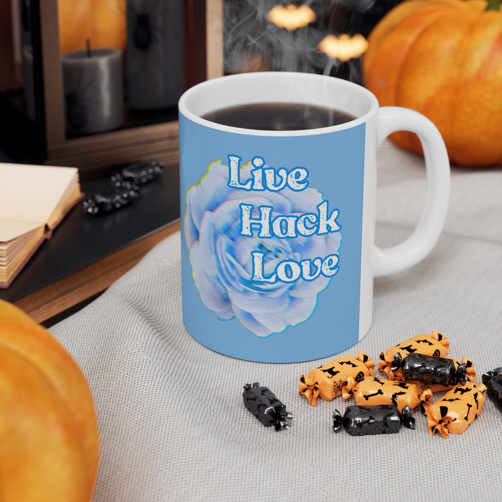 Live hack love Ceramic Mug 11oz
