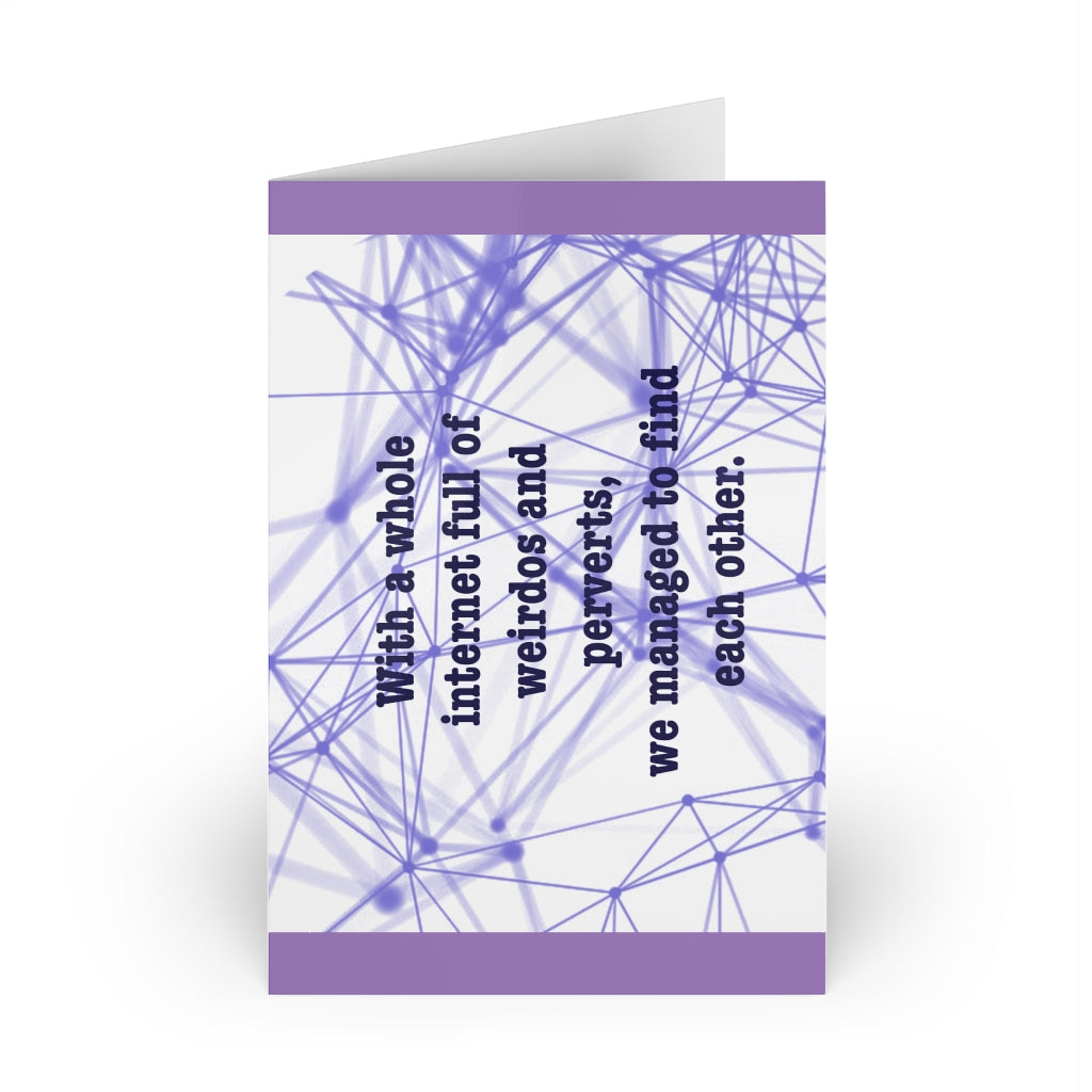 Internet friends Greeting Cards (1 or 10-pcs)