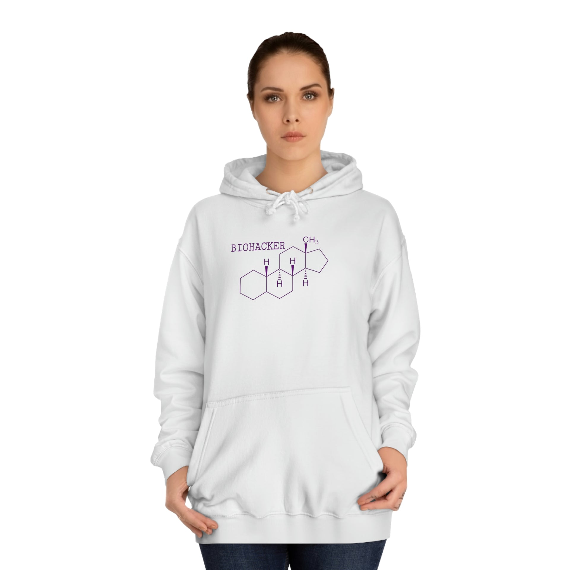Copy of Bio hacker Girlie College Hoodie