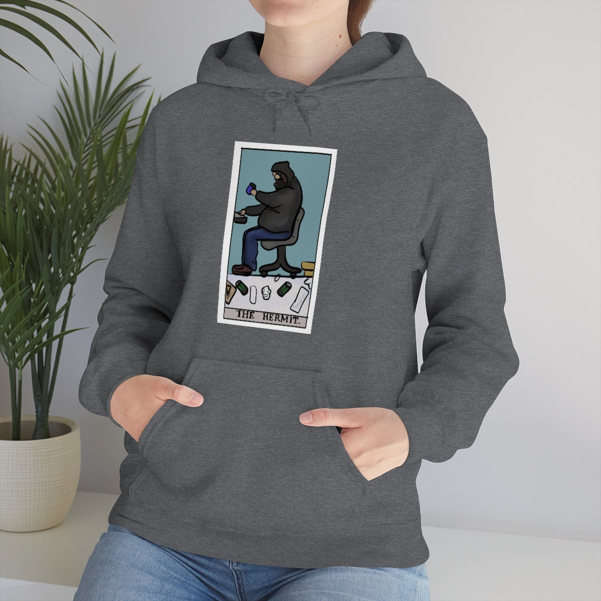 The Hermit Unisex Heavy Hoodie tech tarot