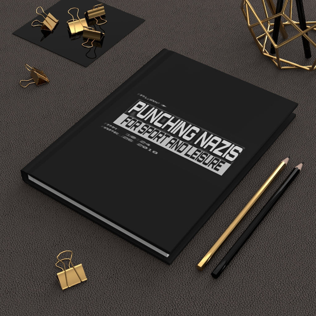 Punching Nazis Hardcover Journal Matte