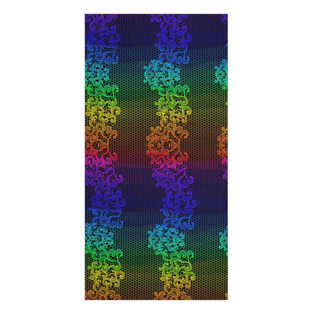 Rainbow Lace Beach Towel, 30x60