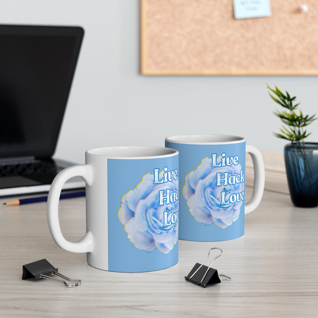 Live hack love Ceramic Mug 11oz