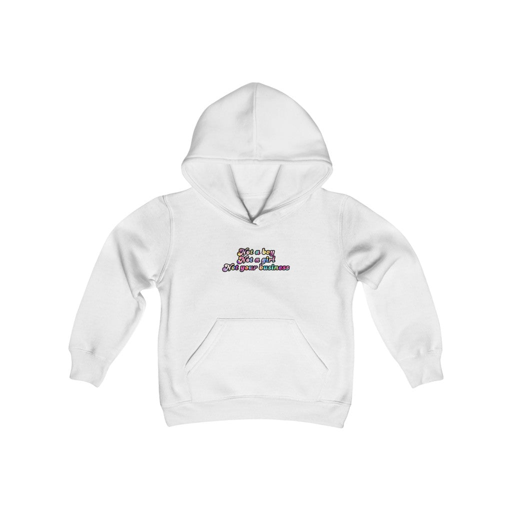 Not your business Youth Heavy Blend Hooded Sweatshirt