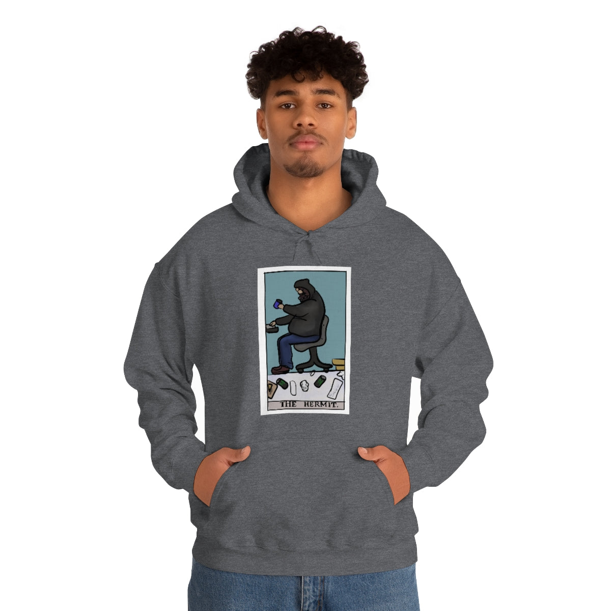 The Hermit Unisex Heavy Hoodie tech tarot