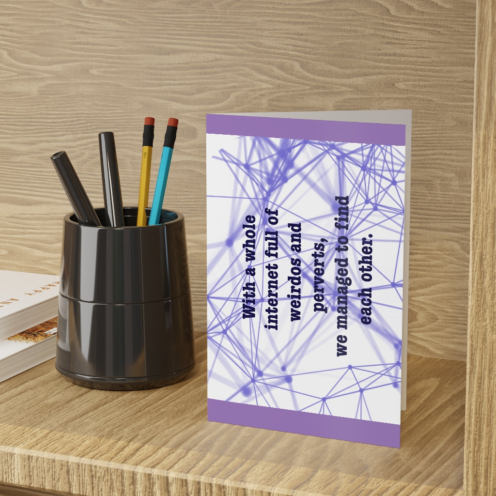Internet friends Greeting Cards (1 or 10-pcs)