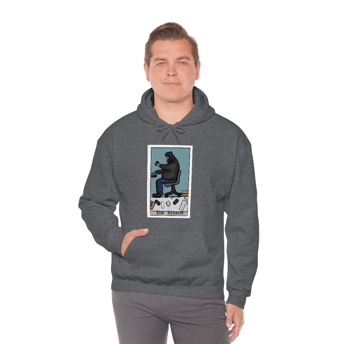 The Hermit Unisex Heavy Hoodie tech tarot