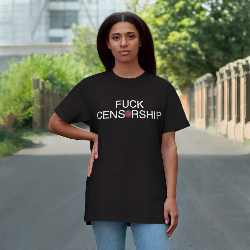 Stop Censoring Buttholes Single Jersey T-shirt