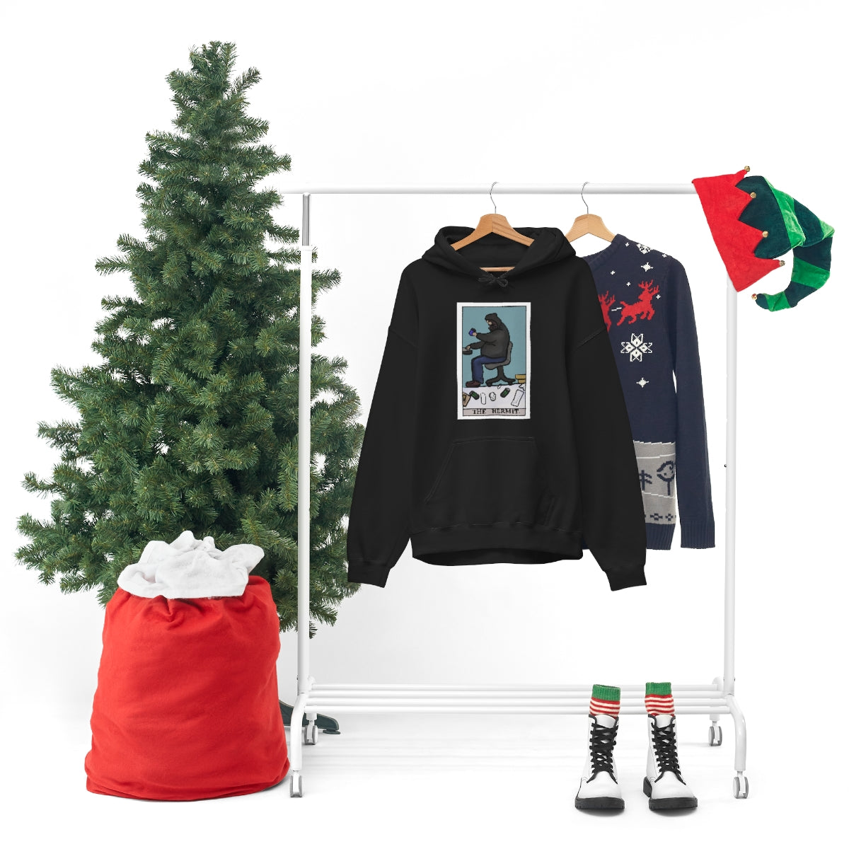 The Hermit Unisex Heavy Hoodie tech tarot